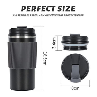 Contemporary Design Custom BPA-free Grip Car Double Wall 450ML Stainless Steel Cups