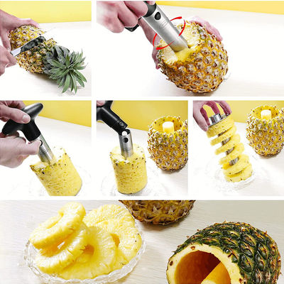 Stainless Steel 304 Pineapple Corer Slicer Fast Kitchen Gadget for Easy Core Removal