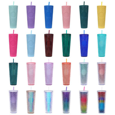 Enjoy Your Favorite Beverages on the Go with this 24oz/710ml Tumbler Cup BPA Free Straw Lid