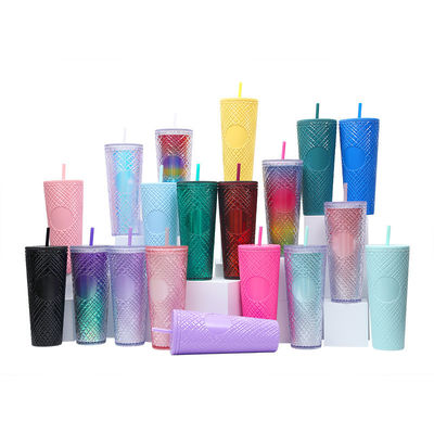 Enjoy Your Favorite Beverages on the Go with this 24oz/710ml Tumbler Cup BPA Free Straw Lid