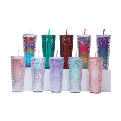 Enjoy Your Favorite Beverages on the Go with this 24oz/710ml Tumbler Cup BPA Free Straw Lid