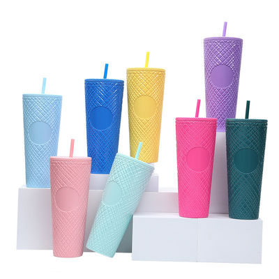 Enjoy Your Favorite Beverages on the Go with this 24oz/710ml Tumbler Cup BPA Free Straw Lid