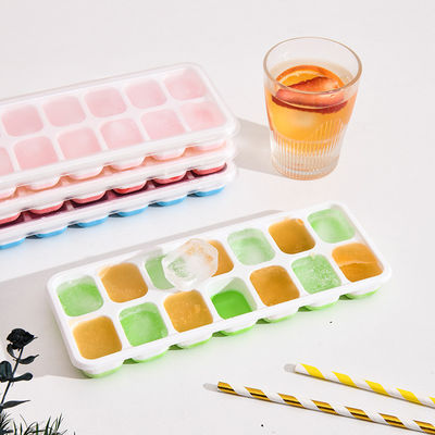 Stackable Ice Trays with Removable Spill Resistant Lid BPA Free and Silicone Material
