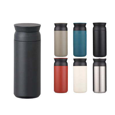 350ml 500ml Double Walled Travel Coffee Tumbler with Grip Coating Vacuum Insulated
