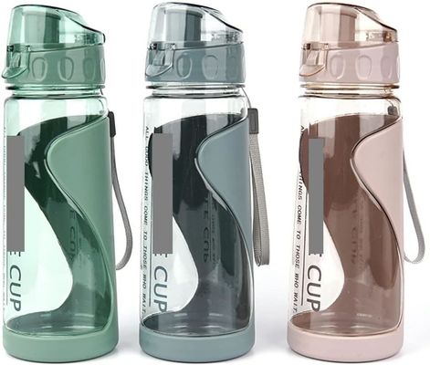 PLASTIC Flip Top 570ML Sports Water Bottles for Adults Portable Leak-proof and BPA Free
