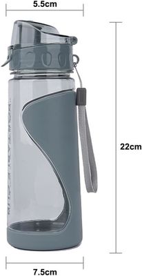 PLASTIC Flip Top 570ML Sports Water Bottles for Adults Portable Leak-proof and BPA Free