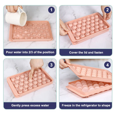 Customized BPA-Free Circle Ice Tray for Freezer Small Round Ice Cube Trays Round Sphere