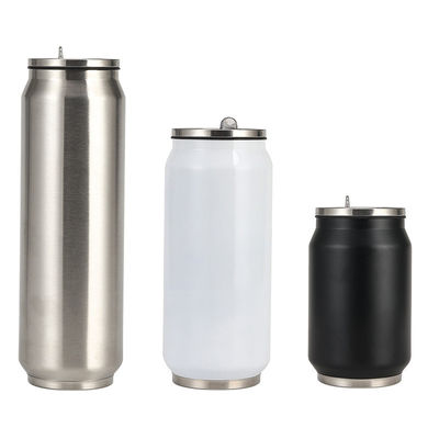304 Stainless Steel Double Wall Vacuum Cup WITH LID and Straw for Customized Printing