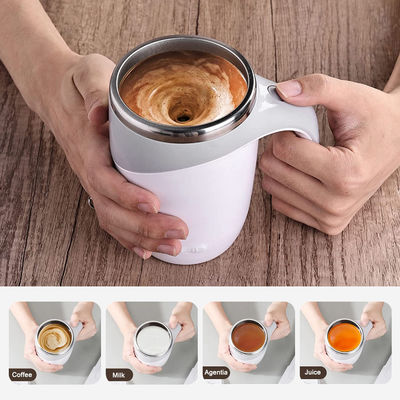 380ML Capacity Stainless Steel Insulated Auto Magnetic Mug with Self Stirring Feature