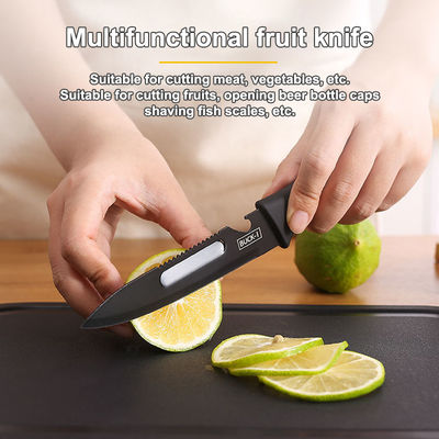 7-Piece Stainless Steel Chef Knife Set with Plastic Chopping Block and Board Holder