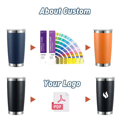 Travel Occasion 20oz Insulated Coffee Tumbler with Custom Double Wall Stainless Steel