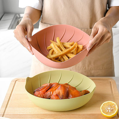Reusable Non Stick Silicone Pot Tray for Air Fryer Baking Pastry Tools Easy Cleaning