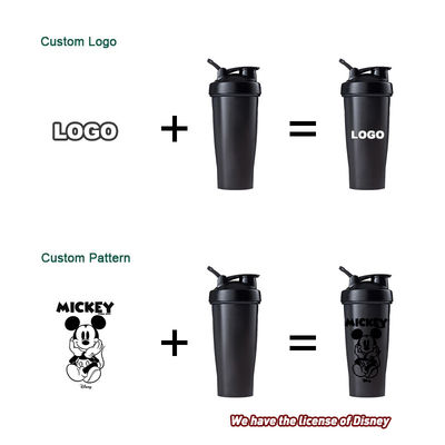 PP Food Grade Lid BPA Free Protein Shake Bottle Contemporary Design Style for Workout