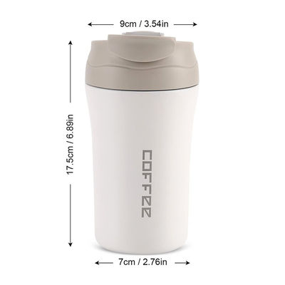 Stainless Steel Vacuum Insulated Travel Coffee Mug 14 oz/400 ml WITH LID and Straw