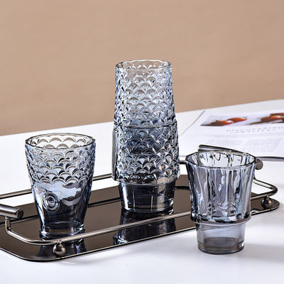 Handmade Amber Blue Grey Glass Koi Fish Set for Business Gifts in American Style