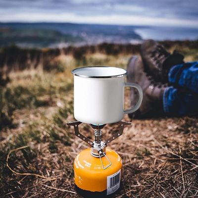 Custom Logo Enamel Camping Coffee Mug Europe Design Style with HANDGRIP Accessories