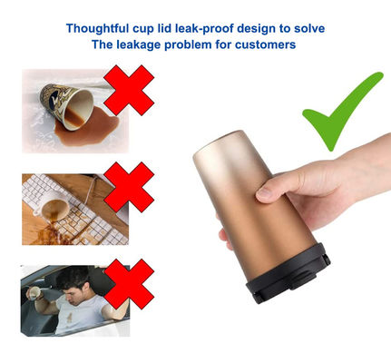500ml Capacity Thermal Leak Proof Stainless Steel Vacuum Insulated Travel Mug with Handle