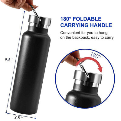 Thermal Insulation Stainless Steel Vacuum Sport Water Bottle with Handgrip and WITH LID