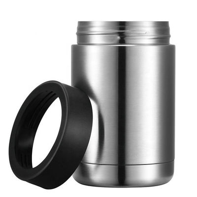 Custom 12oz Double Walled Stainless Steel Beer Can Cooler for Customer Needs