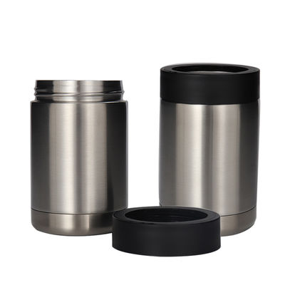 Custom 12oz Double Walled Stainless Steel Beer Can Cooler for Customer Needs