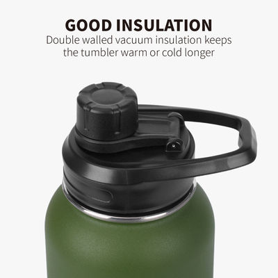 Thermal Insulation Performance Keep Cold for 24 Hours 32oz Stainless Steel Water Bottle
