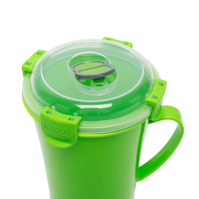 Food Customized BPA Free Microwave Collection Soup Mug with Lid and Steam Release Vent