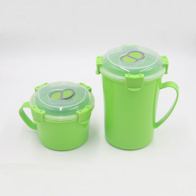 Food Customized BPA Free Microwave Collection Soup Mug with Lid and Steam Release Vent