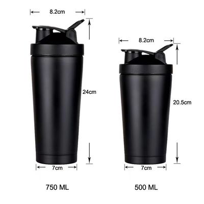 Custom Logo Acceptable 500g BPA Free Gym Insulated Shaker Bottle with Portable Design