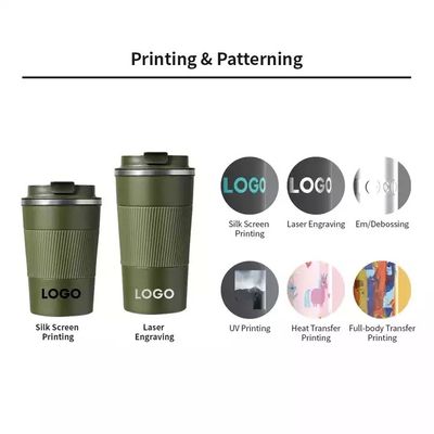 380ml Capacity Stainless Steel Coffee Mug for Car Travel Customized Colors Accepted