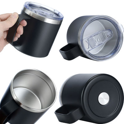 Custom Stainless Steel Double Wall Insulated Vacuum Travel Coffee Mugs With Handle for Camping