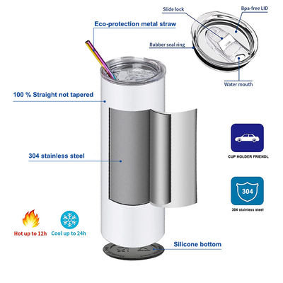 15oz Stainless Steel Double Wall Insulated Sublimation Tumbler for Personalized Gifts