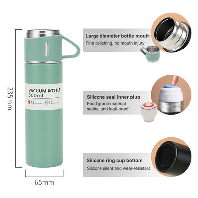 Stainless Steel Thermo 17oz Vacuum Insulated Bottle with Handle 330g Designed to Suit Adults