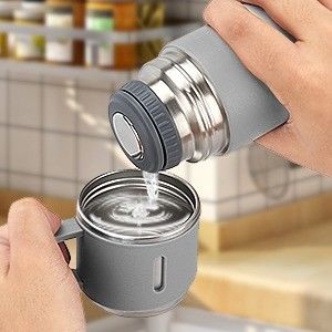 Stainless Steel Thermo 17oz Vacuum Insulated Bottle with Handle 330g Designed to Suit Adults