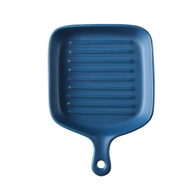 The Nordic Style Ceramic Baking Dishes with Single Handle 5CM Size and Custom Logo