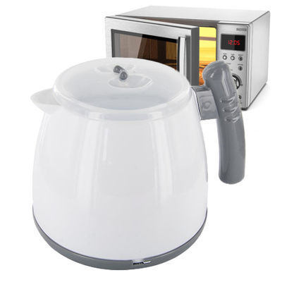 BPA Free Microwave Oven Tea Plastic Kettle Hot Pot Water Boiler with Customized Logo