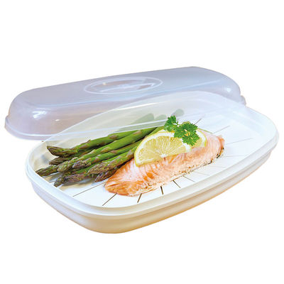 Stocked BPA Free Microwave Steamer Cookware for Fish Plastic