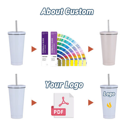 16oz 24oz Custom DIY Coffee Mug Travel Water Cup Double Wall Stainless Steel Tumbler