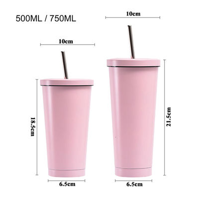 16oz 24oz Custom DIY Coffee Mug Travel Water Cup Double Wall Stainless Steel Tumbler