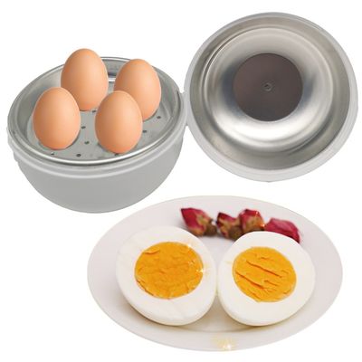 Compact and Versatile BPA Free PP Plastic Microwave Egg Steamer Boiler for Beep Eggs