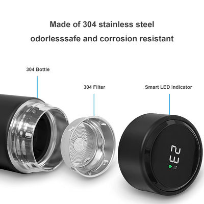 Smart Digital Vacuum Flask with LED Temperature Display Water Bottle Customized Quantity 1