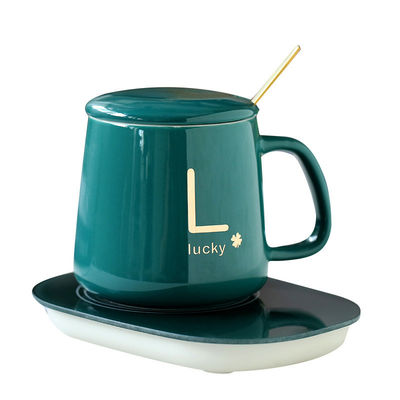 USB Charging Ceramic Porcelain Mug with 55 Degree Temperature Control and HANDGRIP