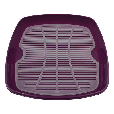 1-Tier Plastic Square Microwave Steamer for Vegetables and Rice Party-Friendly Design