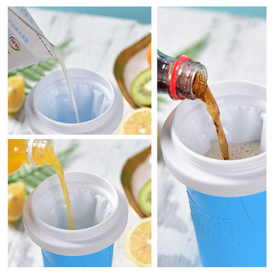 10.5*6*21cm Slushy Maker Cup Food Grade Silicone Pinch Slush Cup Ice Cream Tubs Type