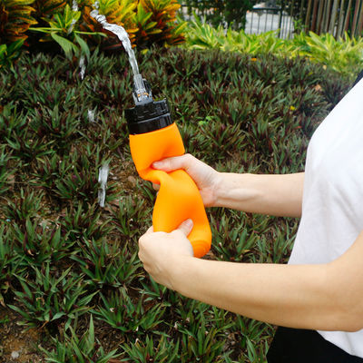 750ml Anti-corrosion Coated Silicone Water Bottle for Travel and Sports Customizable
