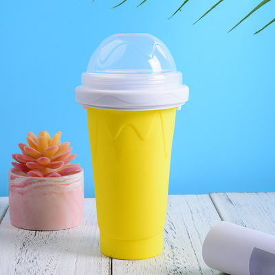 10.5*6*21cm Slushy Maker Cup Food Grade Silicone Pinch Slush Cup Ice Cream Tubs Type
