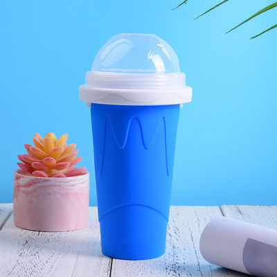 10.5*6*21cm Slushy Maker Cup Food Grade Silicone Pinch Slush Cup Ice Cream Tubs Type