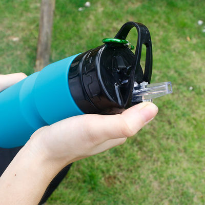 750ml Anti-corrosion Coated Silicone Water Bottle for Travel and Sports Customizable