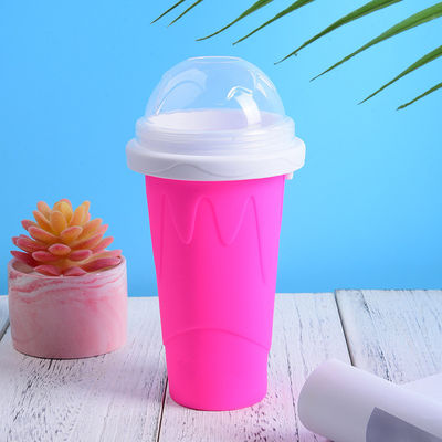 10.5*6*21cm Slushy Maker Cup Food Grade Silicone Pinch Slush Cup Ice Cream Tubs Type