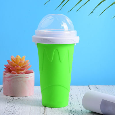 10.5*6*21cm Slushy Maker Cup Food Grade Silicone Pinch Slush Cup Ice Cream Tubs Type