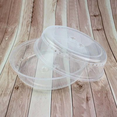 Simple Style Plastic Insulation Food Cover with Tray BPA Free and Microwave Heating Ready
